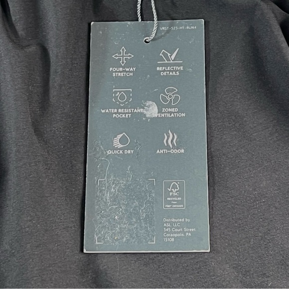 VRST Men's Enthusiast 7” Run Shorts, Brief Lined, Color Black, Size Large, NWT - Picture 9 of 10